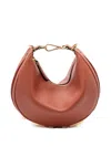 Fendi Mini Graphy Leather Shoulder Bag In Brown