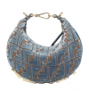 Fendi Mini Graphy Wandering Bag In Gray