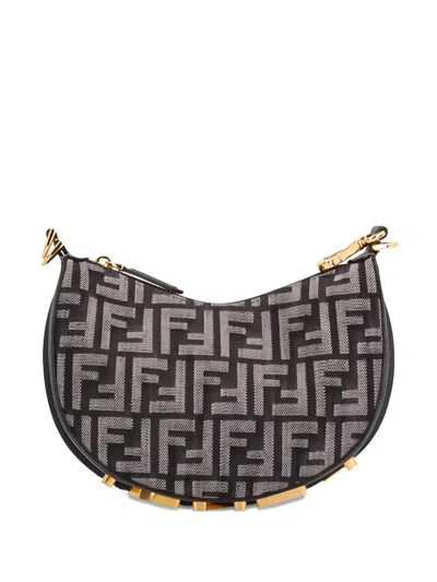 Fendi Mini Ff-jacquard Cross-body Bag In Multi
