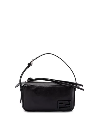 Fendi ` Mini Flap Bag In Black  