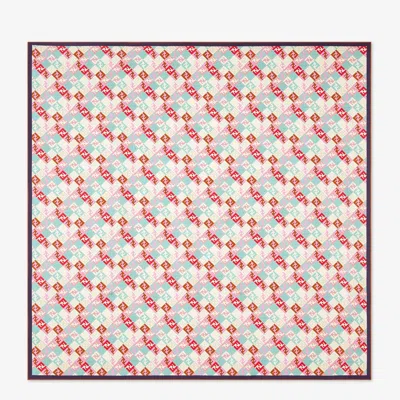 Fendi Mini Foulard Style Ff Grid In Multi