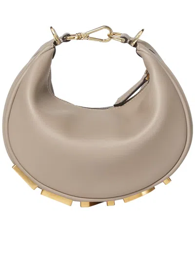 Fendi Mini Graph Vit Grace Matt Bags In Neutral
