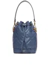 Fendi Borsa A Secchiello Mon Tresor In Pelle Avio  Donna In Blue