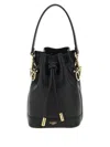 Fendi Mon Tresor Mini Leather Bucket Bag In Black