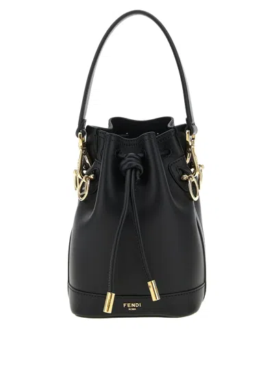 Fendi Mini Mon Tresor Bucket Bag In Black