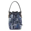 Fendi Mini Mon Tresor Denim Bucket Bag