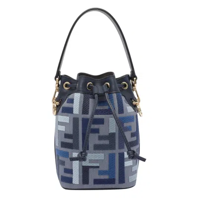 Fendi Mini Mon Tresor Denim Bucket Bag