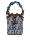 Fendi Mini Mon Tresor Ff Logo Bucket Bag