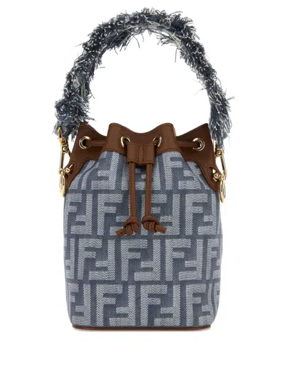 Fendi Mini Mon Tresor Ff Logo Bucket Bag