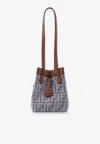 Fendi Mini Origami Bucket Bag In Blue