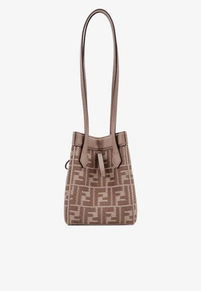 Fendi Mini Origami Jacquard Shoulder Bag