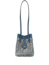 Fendi Origami Mini Handbag In Blau