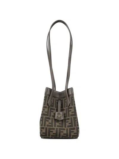 Fendi Mini Origami Tote Bag In Brown