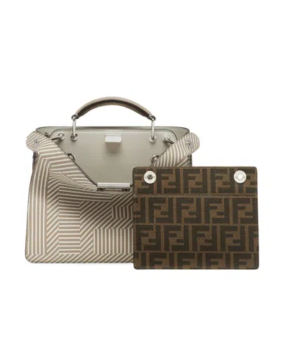 Fendi Mini Peekaboo Iseeu Tote Bag In Multicolor