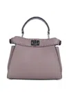 Fendi Peekaboo Mini Top Handle Bag In Purple