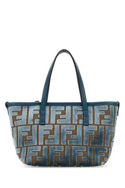 Fendi Mini Rollup Velvet-tu Nd  Female In Gold