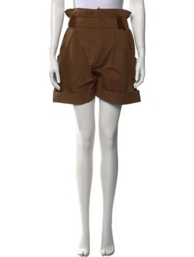 Pre-owned Fendi Mini Shorts In Brown