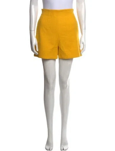 Pre-owned Fendi Mini Shorts In Yellow