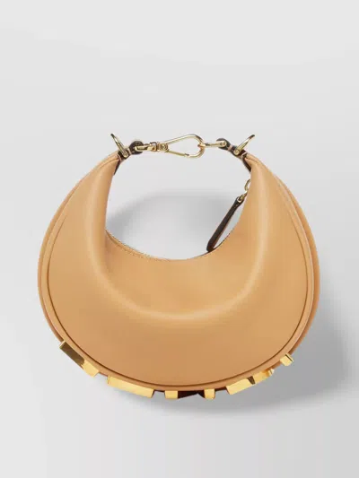 Fendi Mini Shoulder Bag Graphy In Beige