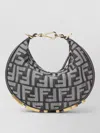 Fendi Mini Shoulder Bag Gold Hardware Strap In Gray