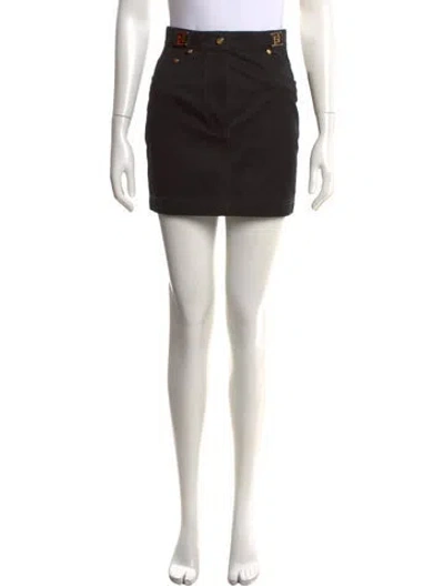 Pre-owned Fendi Mini Skirt In Black