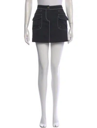Pre-owned Fendi Mini Skirt In Blue
