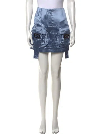Pre-owned Fendi Mini Skirt In Blue