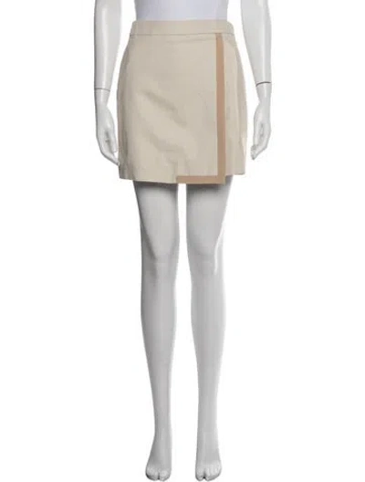 Pre-owned Fendi Mini Skirt In Neutrals