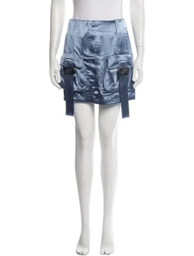 Pre-owned Fendi Mini Skirt W/ Tags In Blue
