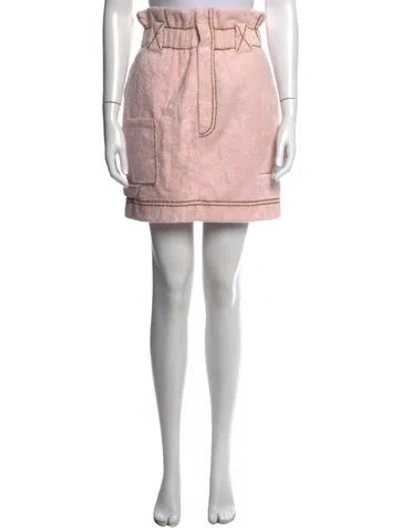 Pre-owned Fendi Mini Skirt W/ Tags In Pink