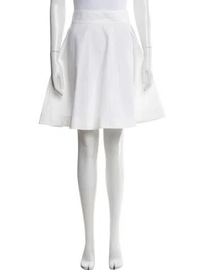 Pre-owned Fendi Mini Skirt In White