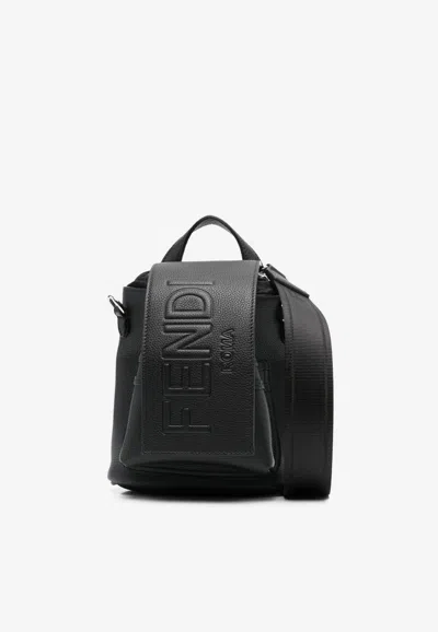 Fendi Mini Strike Cher Messenger Bag In Black