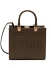 Fendi Mini Sunshine Handbag In Wood