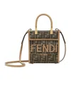 Fendi Ff Jacquard Small Sunshine Shopper Bag In Green