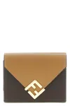 Fendi 'mini Tri-fold Ff Diamonds' Wallet In Brown