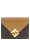 Fendi Mini Tri-fold Ff Diamonds Wallet In Brown