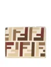 Fendi Trifold Mini Wallet With Tri-fold Design In Multi