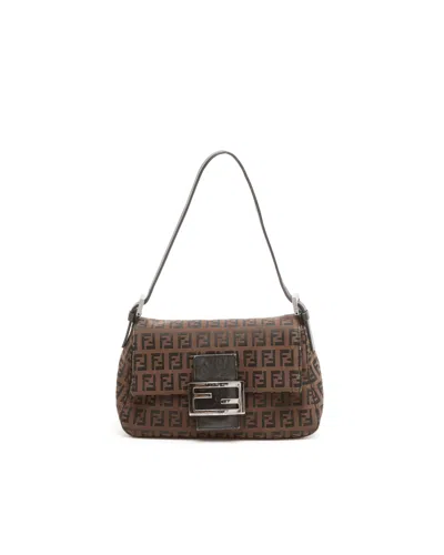 Fendi Mini Zucca Mamma Bag In Brown