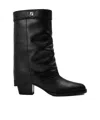 Fendi Minimalist Black Design Ankle Boots