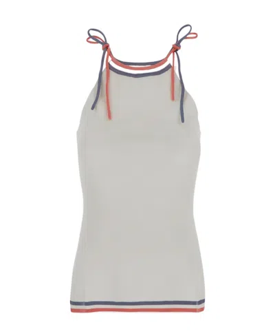 FENDI FENDI CONTRAST TRIM STRAPPED TOP