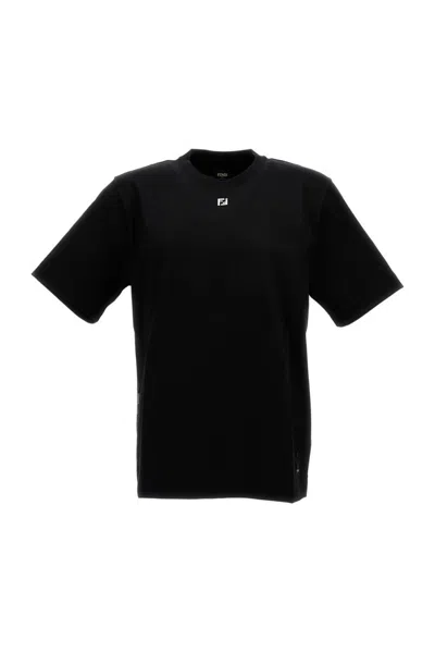 Fendi M.j. Ff Metal T-shirt In Black