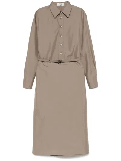 Fendi ml Taupe Shirt Dress