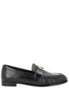 Fendi Nappa Leather Baguette Loafers Fringe Detail In Multi