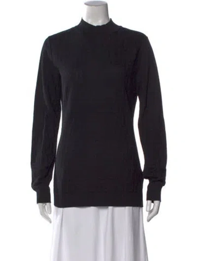 Pre-owned Fendi Mock Neck Sweater In Black