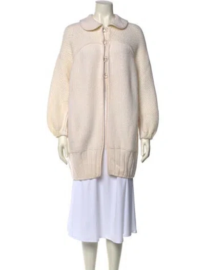 Pre-owned Fendi Mock Neck Sweater In Neutral