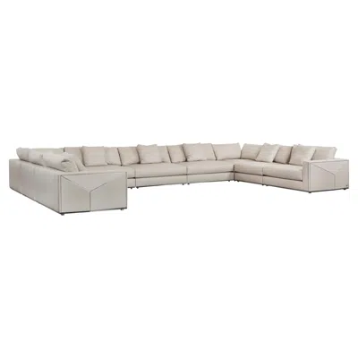 Pre-owned Fendi Modern Versailles Sofa Cream Leather Handmade In Italy By  In White