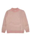 Fendi Pullover Ff Fluffy Moha In Pink