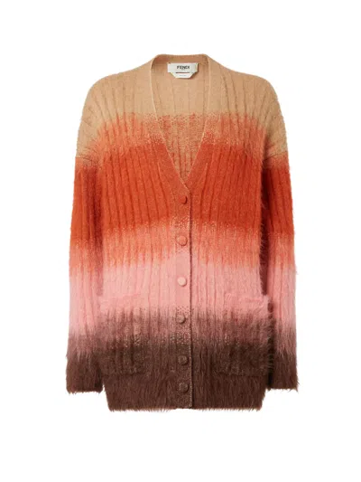 FENDI MOHAIR BLEND CARDIGAN