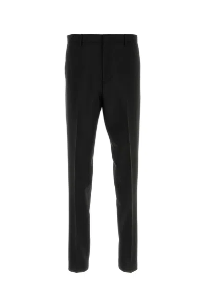 Fendi Mohair Blend Pant In Black