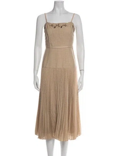 Pre-owned Fendi Mohair Dress In Neutral